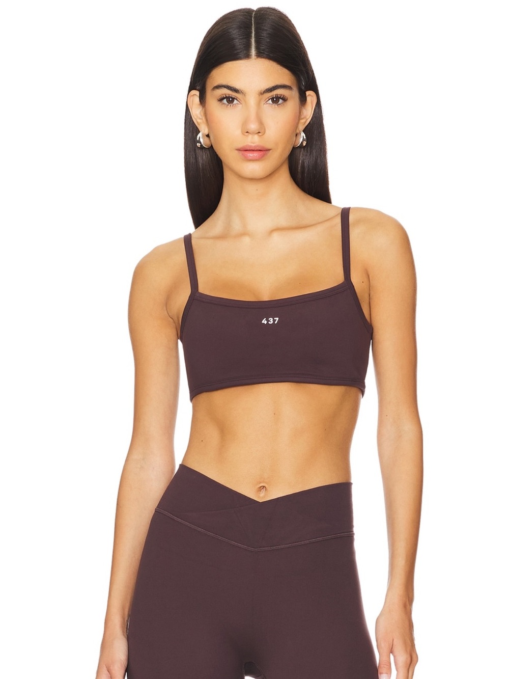 437 micro bra espresso - Women's brown sports bra